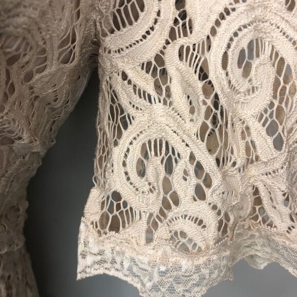 ANTHROPOLOGIE Adrianna Papell Size  L Lace top - Picture 6 of 9